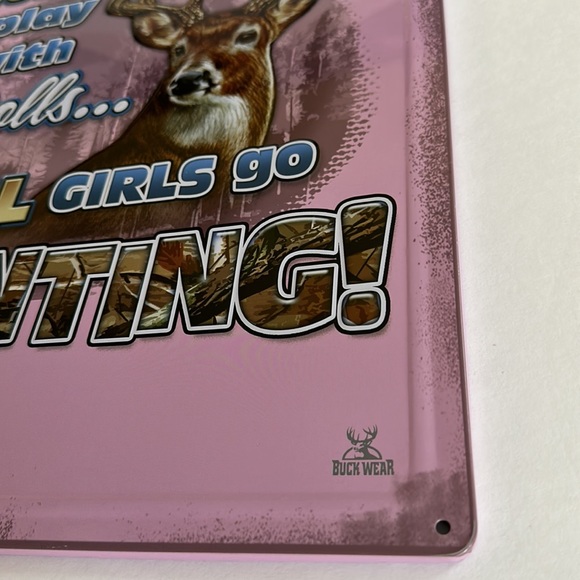 BUCK WEAR || Metal Hunting Sign - 11.9” W x 16.5” H - Picture 5 of 6